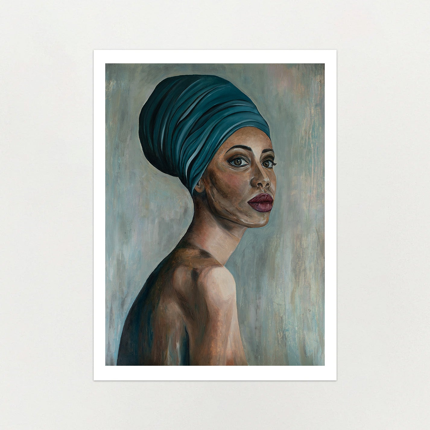 Pensive | Abstract Portrait Print