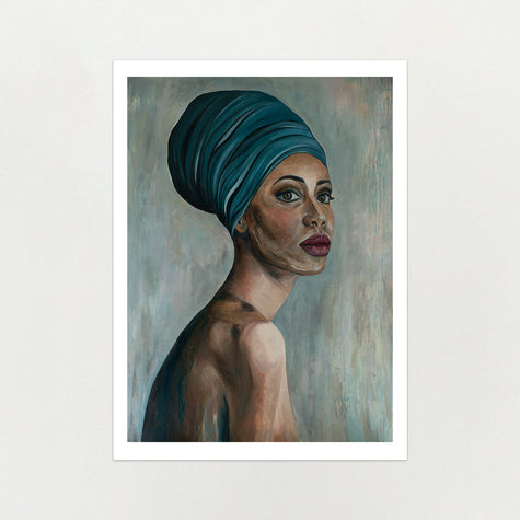 Pensive | Abstract Portrait Print