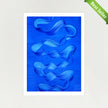 Ebb and Flow abstract art print by Lara Sayegh, featuring ocean-inspired rhythmic brushstrokes, printed on premium Giclée Fine Art Paper