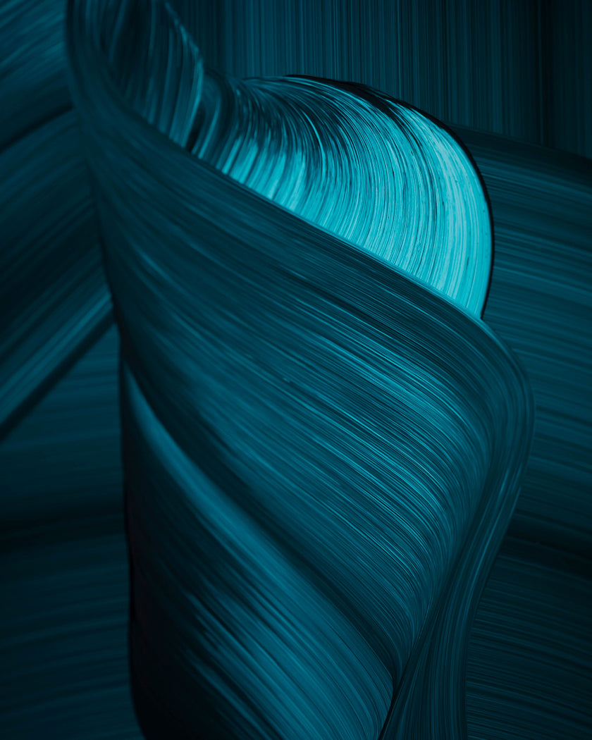 Water Carving Its Own Path | Ocean-Inspired Abstract Art Print