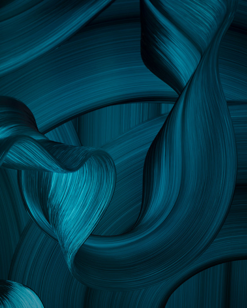 Water Carving Its Own Path | Ocean-Inspired Abstract Art Print