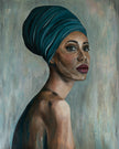 Pensive | Abstract Portrait Print