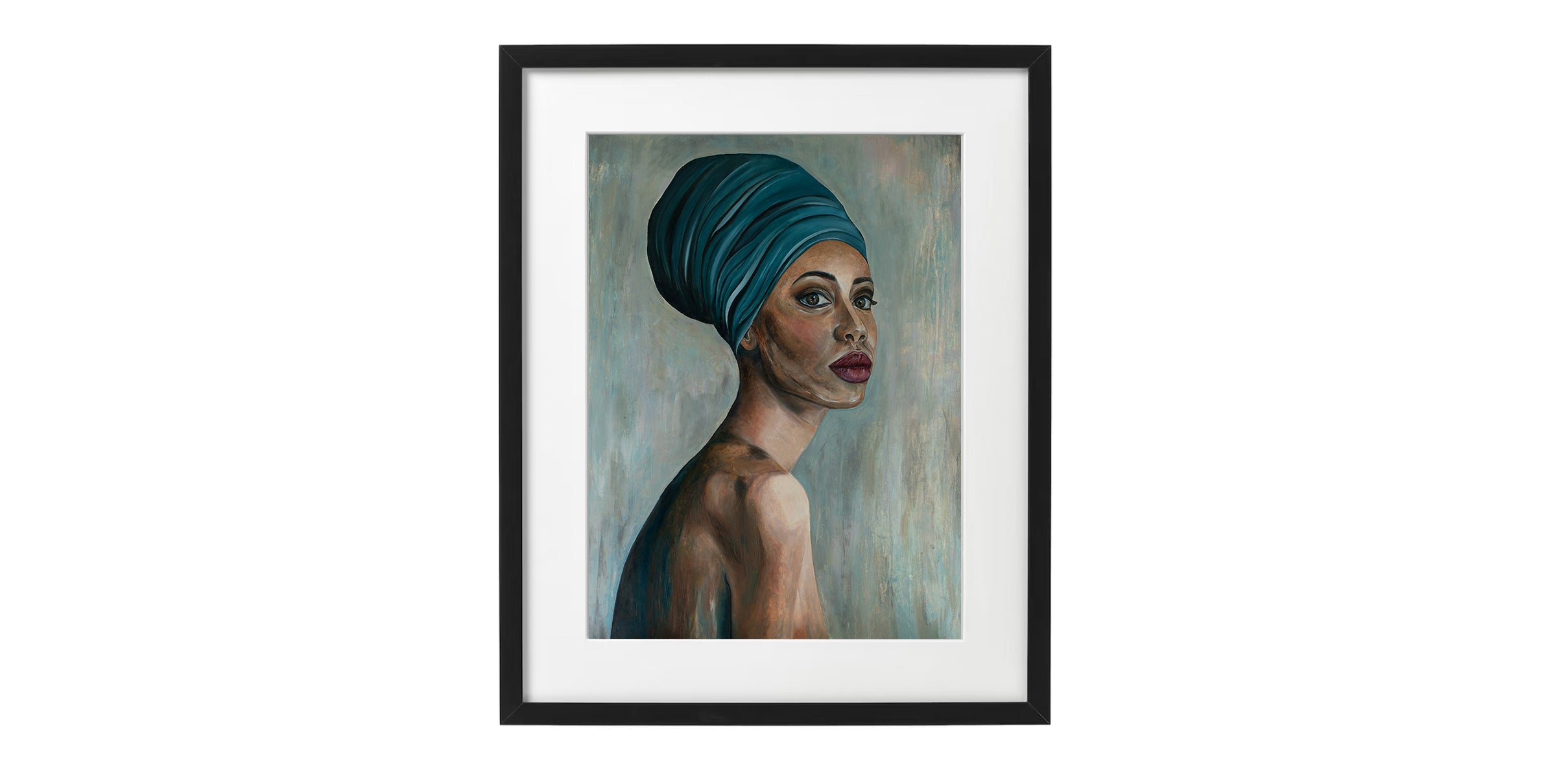 Pensive | Abstract Portrait Print